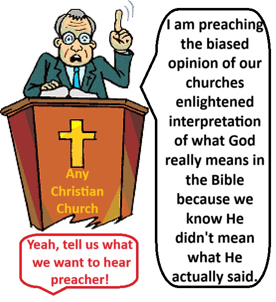 Illustration of a false minister preaching
